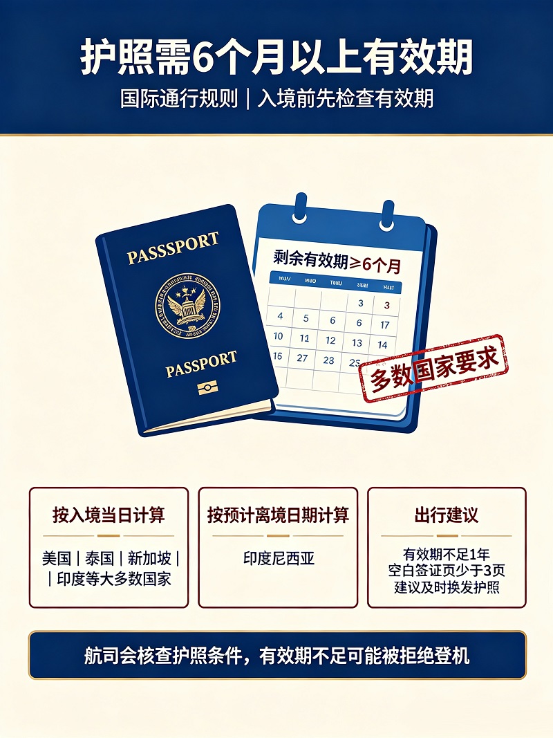 为什么护照要求有效期在6个月以上？